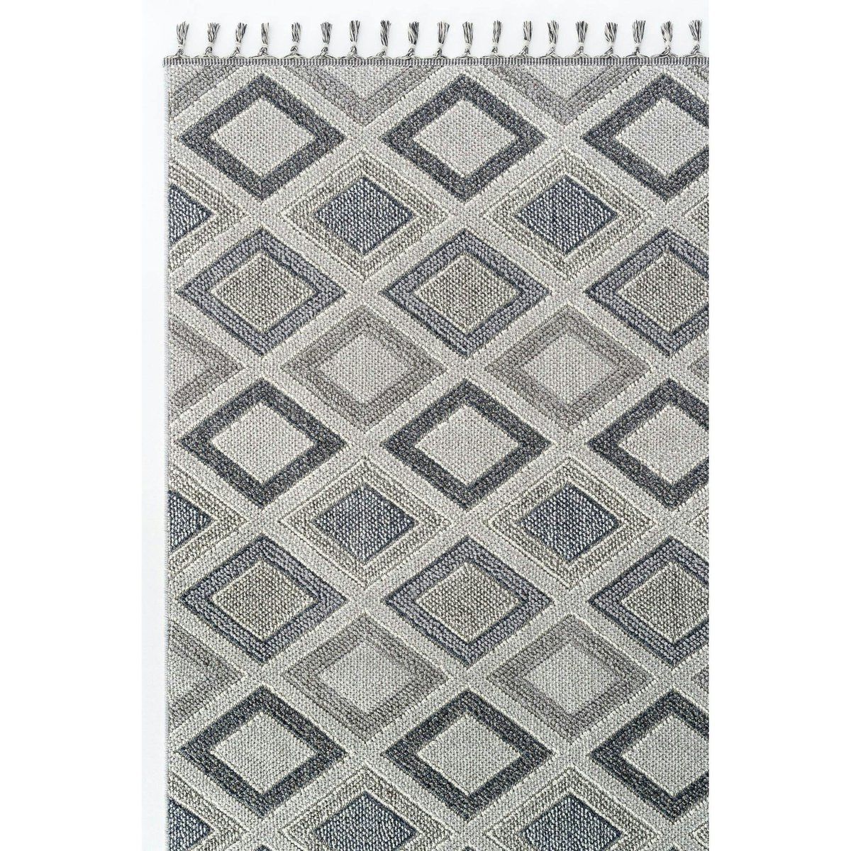 Tapis décoratif à motifs 120x180 ISTANBUL gris (losanges), PIER IMPORT