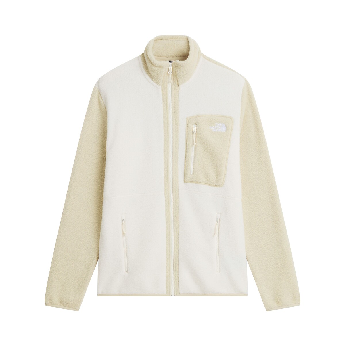 Sweat zippé col montant ecru/beige, THE NORTH FACE