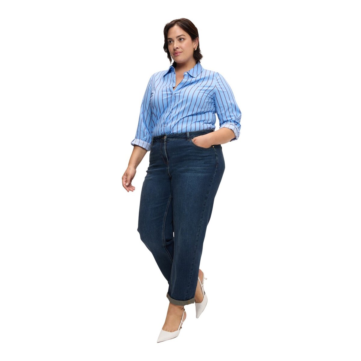 Jean Balloon lavage used bleu, FIORELLA RUBINO