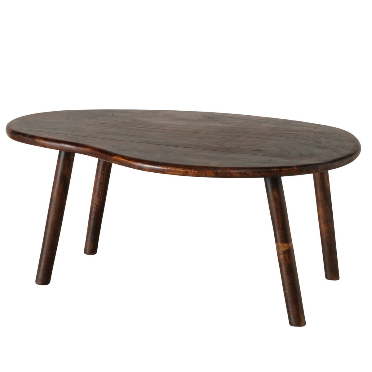 Table basse design en bois de manguier 60x40x24cm bois, WADIGA
