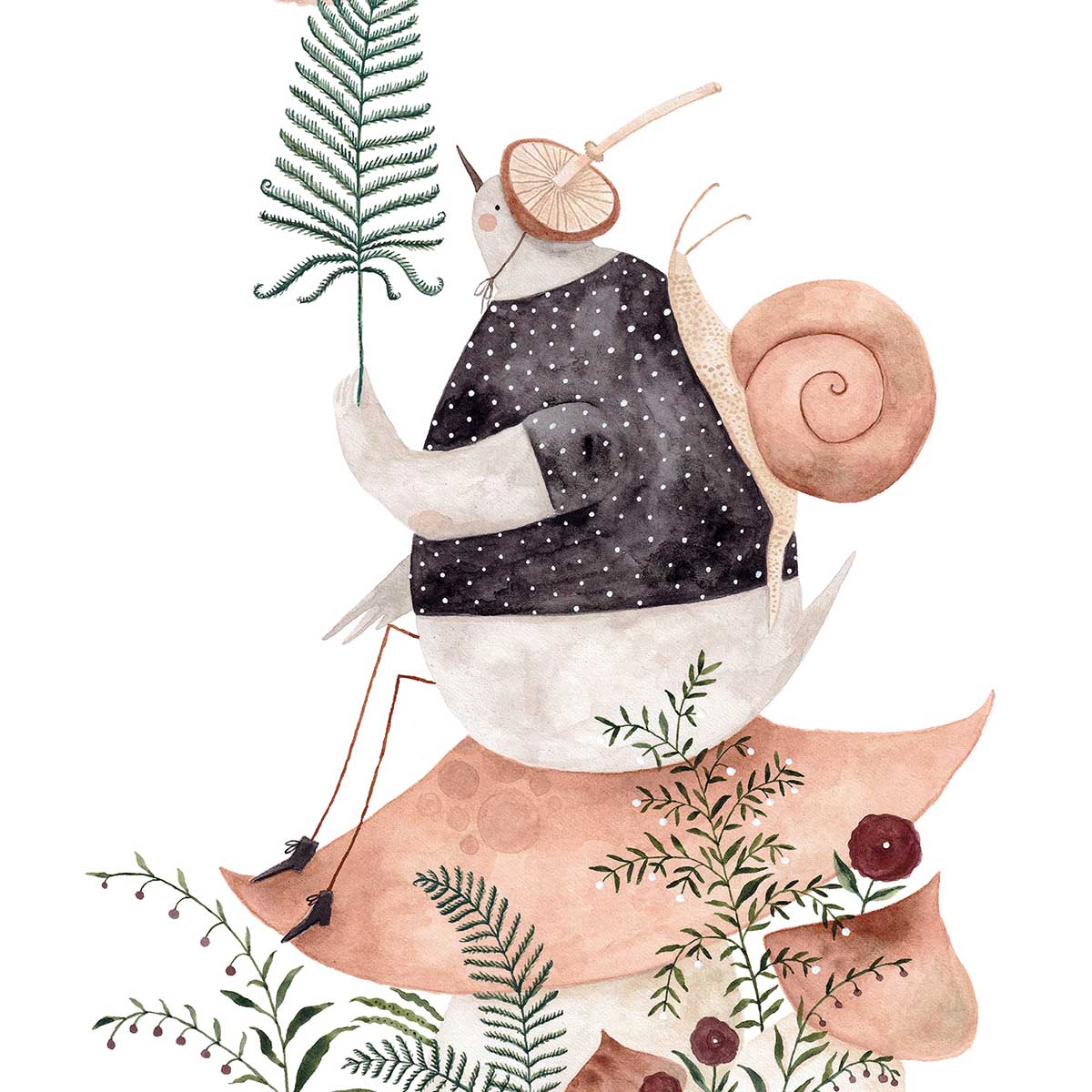 Affiche enfant les trésors de la forêt affiche seule, HEXOA
