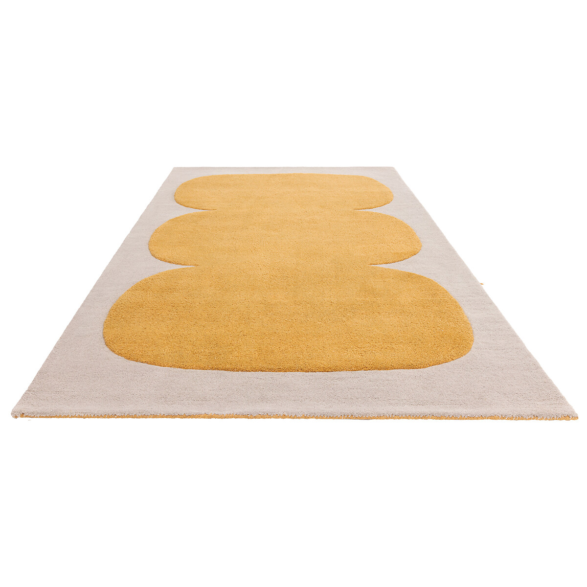 Abstract Sculpt Pattern Rug in 100% Wool ochre, ÉDITÉ