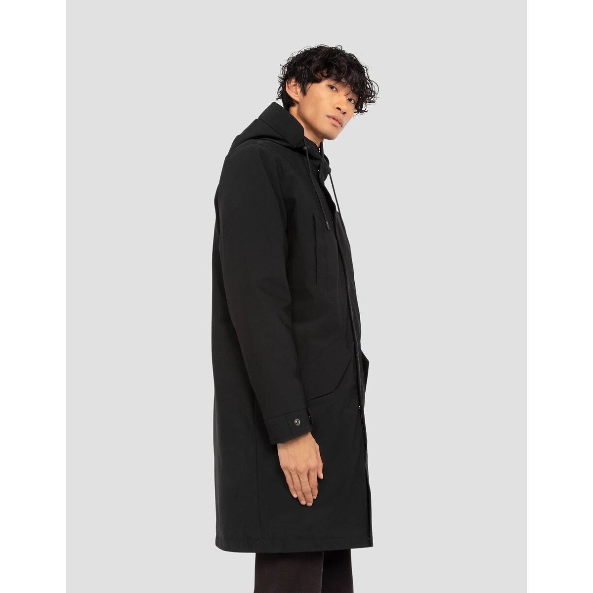 Parka con cappuccio, impermeabile, CHASEN nero , SCHOTT