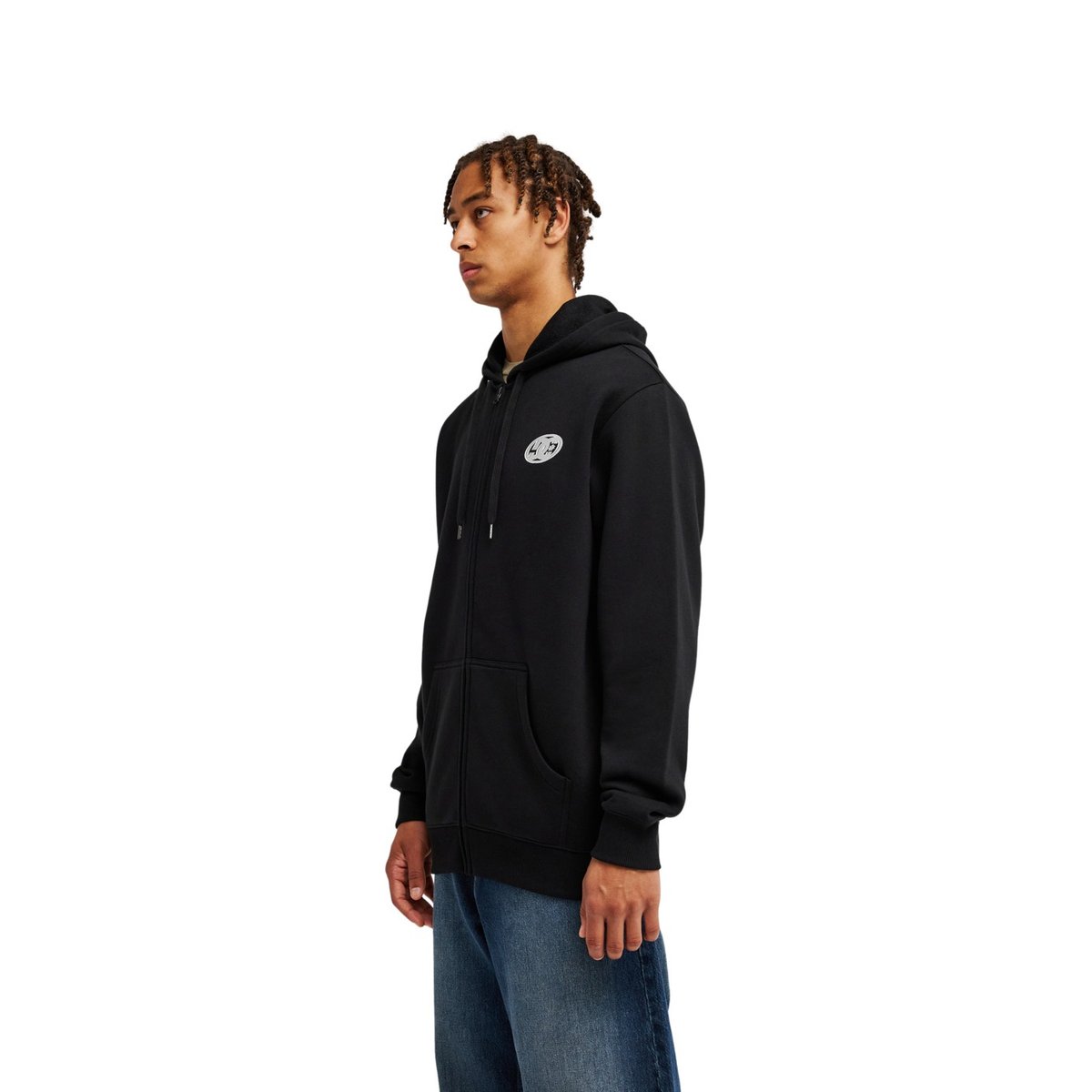 Sweat capuche zippé. noir black, DC SHOES