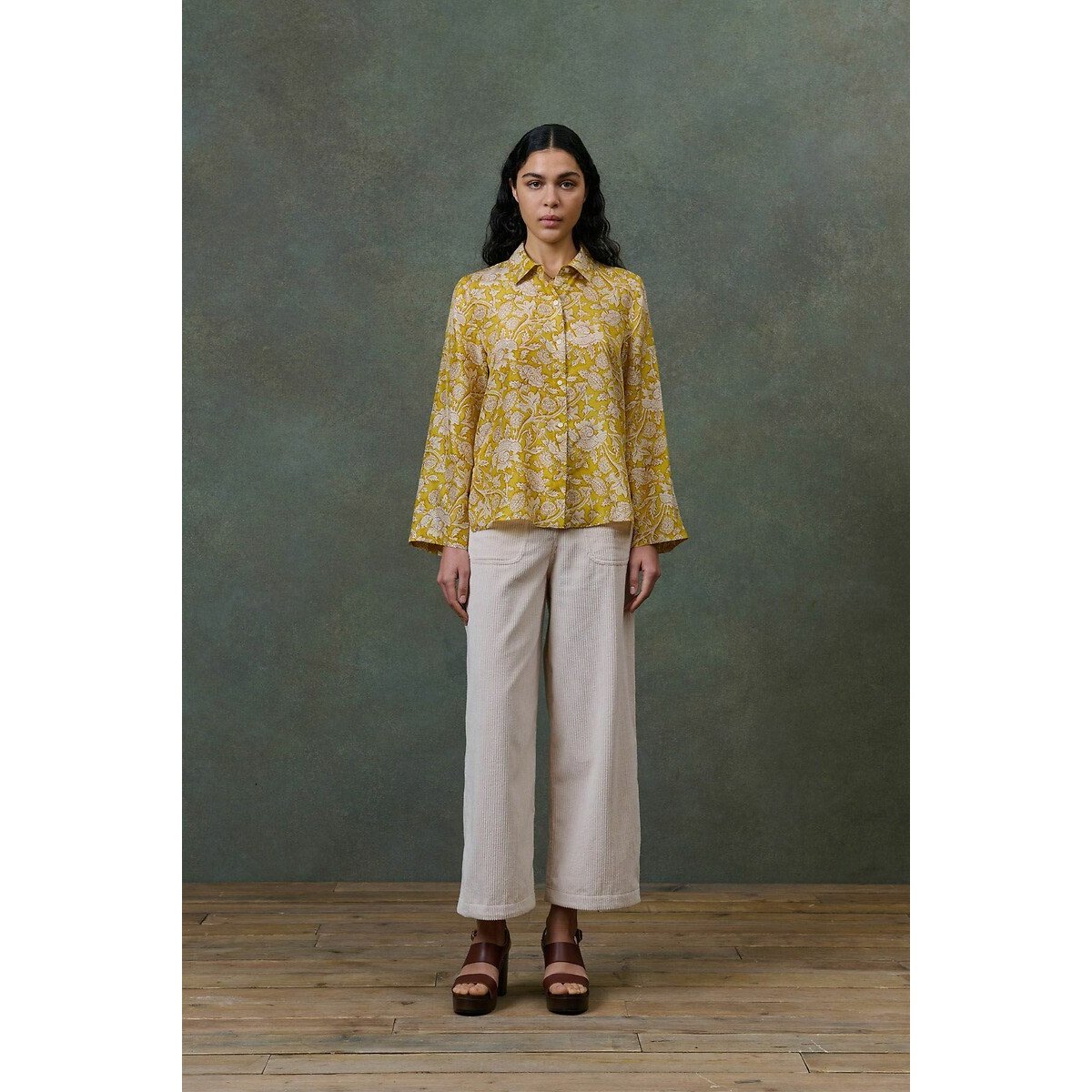 Doilloni Wide Leg Cropped Velour Trousers 90002867, LOUISE MISHA