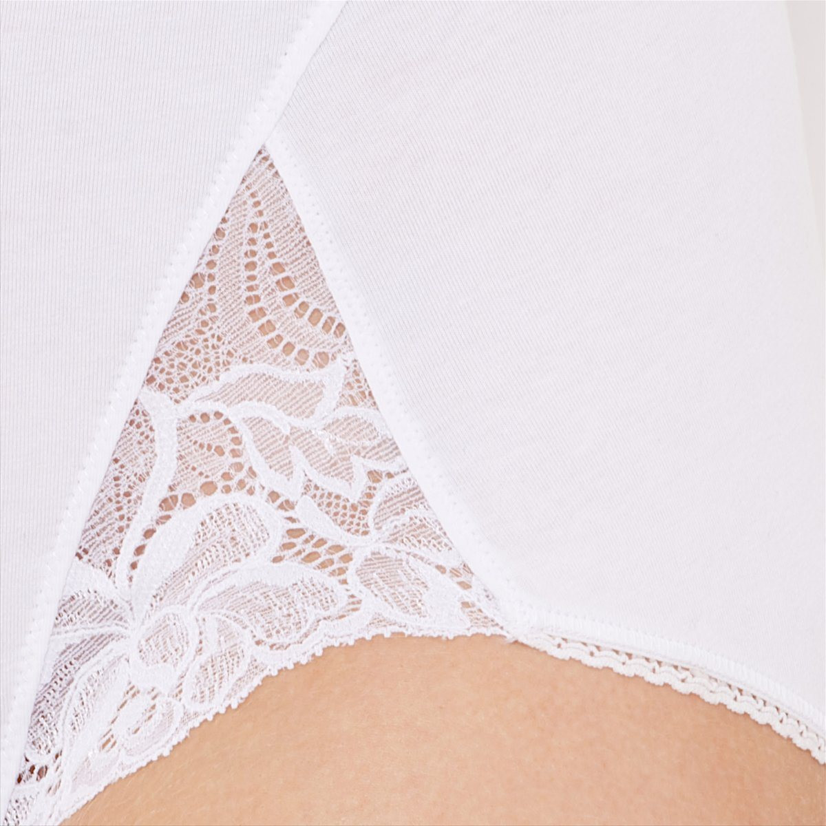 Pack of 2 Maxi Knickers in Cotton white, PLAYTEX