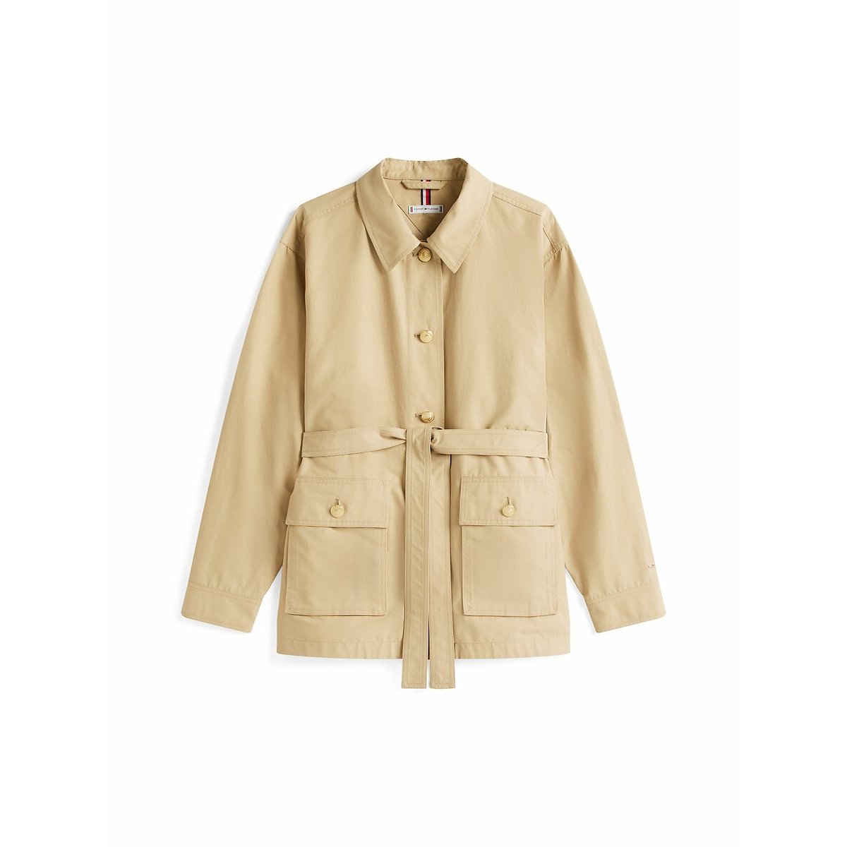Veste saharienne à ceinturer beige, TOMMY HILFIGER