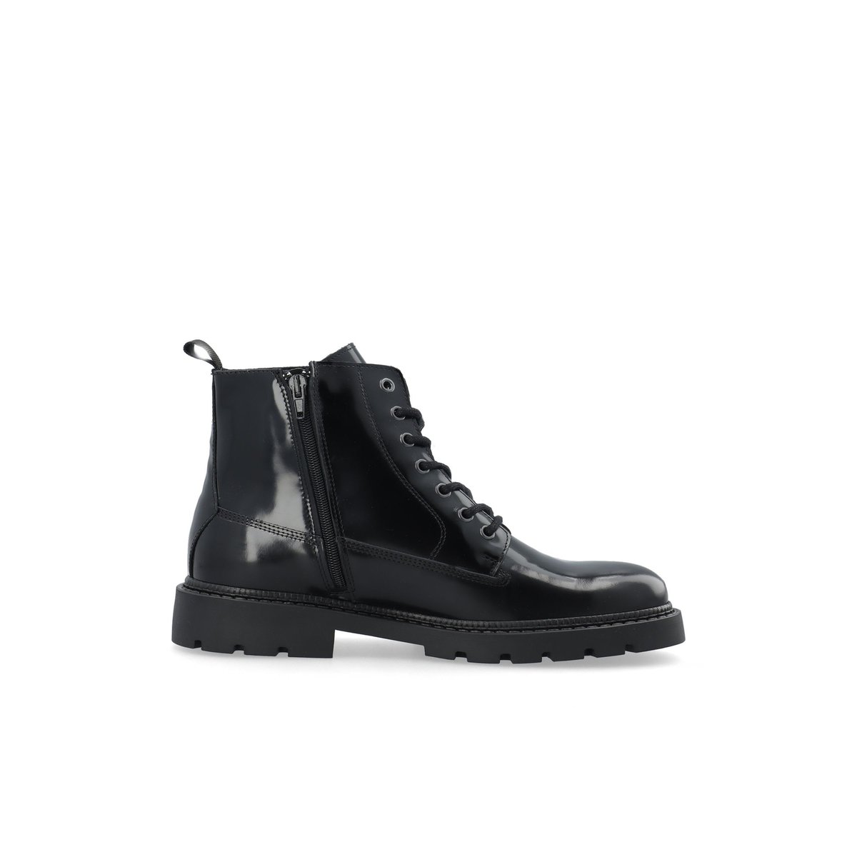 Bottes À Lacets black1, BIANCO