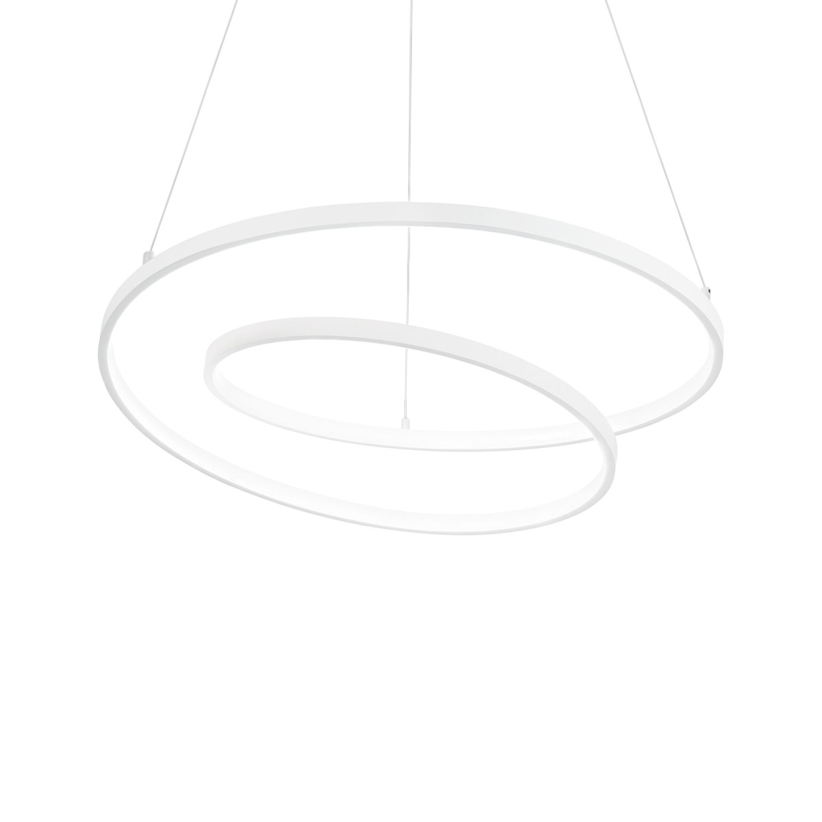 Suspension    lumière chaude  OZ blanc, IDEAL LUX