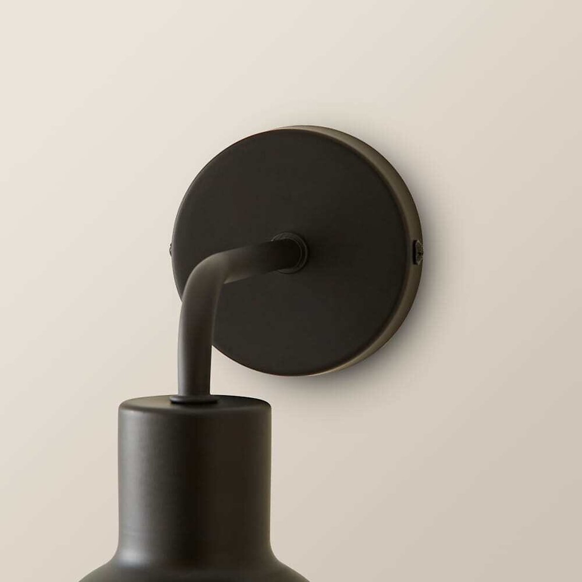 Brady Rechargeable Glass Globe Wall Light black, SO'HOME