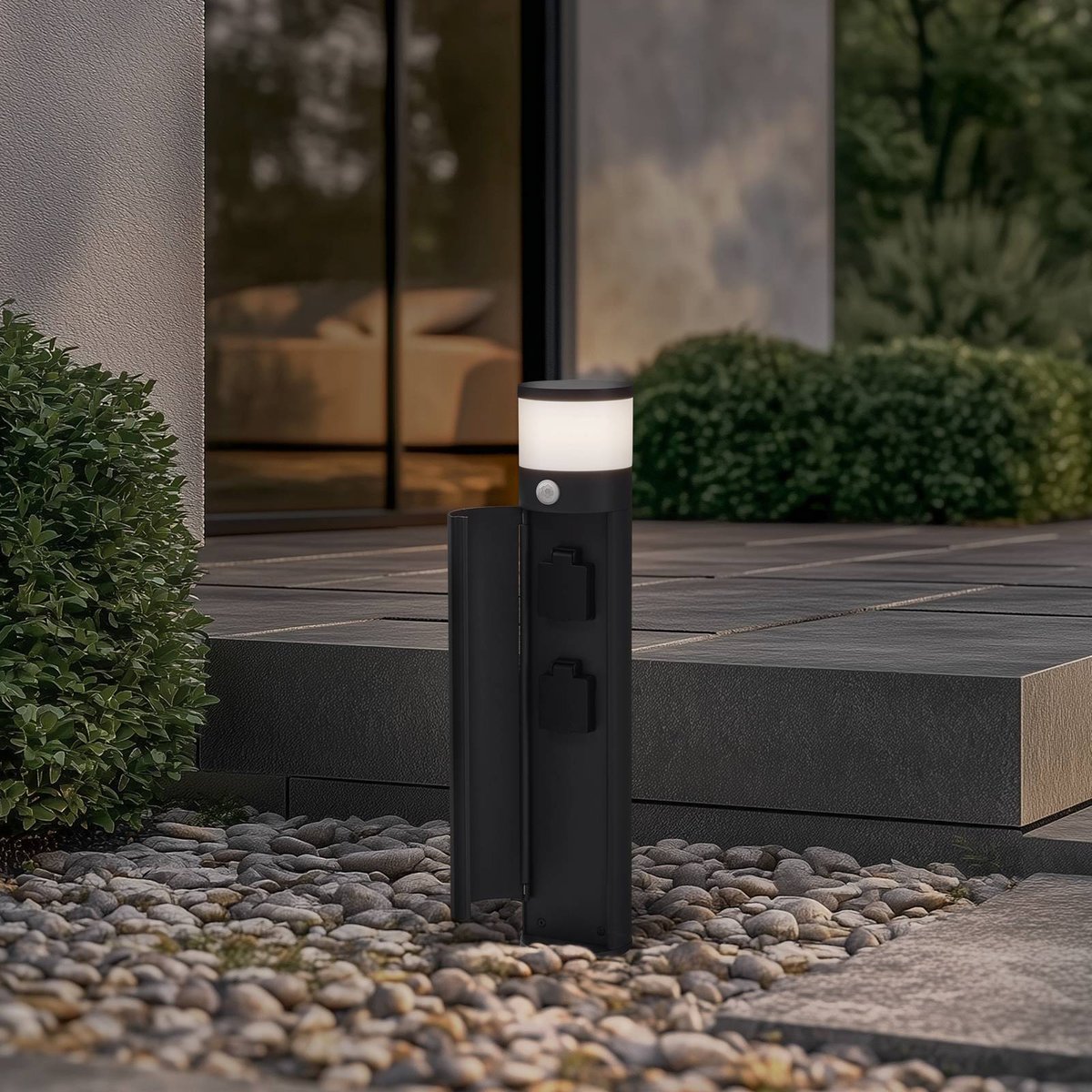 Luminaire extérieur en aluminium moderne anthracite, LUCANDE