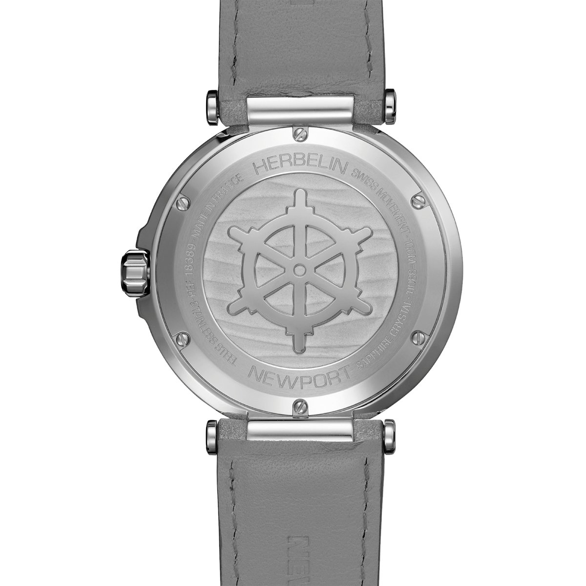 Montre Analogique NEWPORT argenté gris gris, HERBELIN
