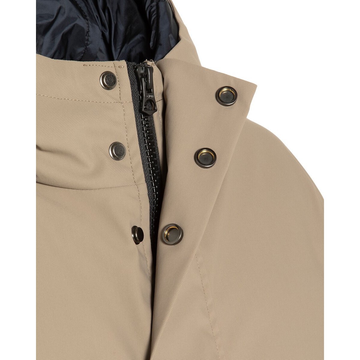 Parka longue chaude 3 en 1, à capuche, CANTON marine/beige, SCHOTT