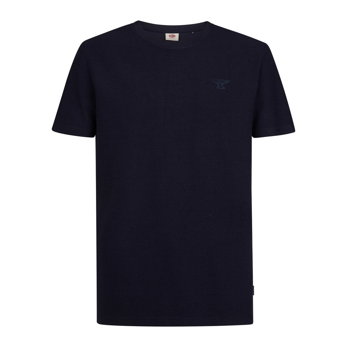 T-shirt en coton texturé yates bleu royal navy, PETROL INDUSTRIES