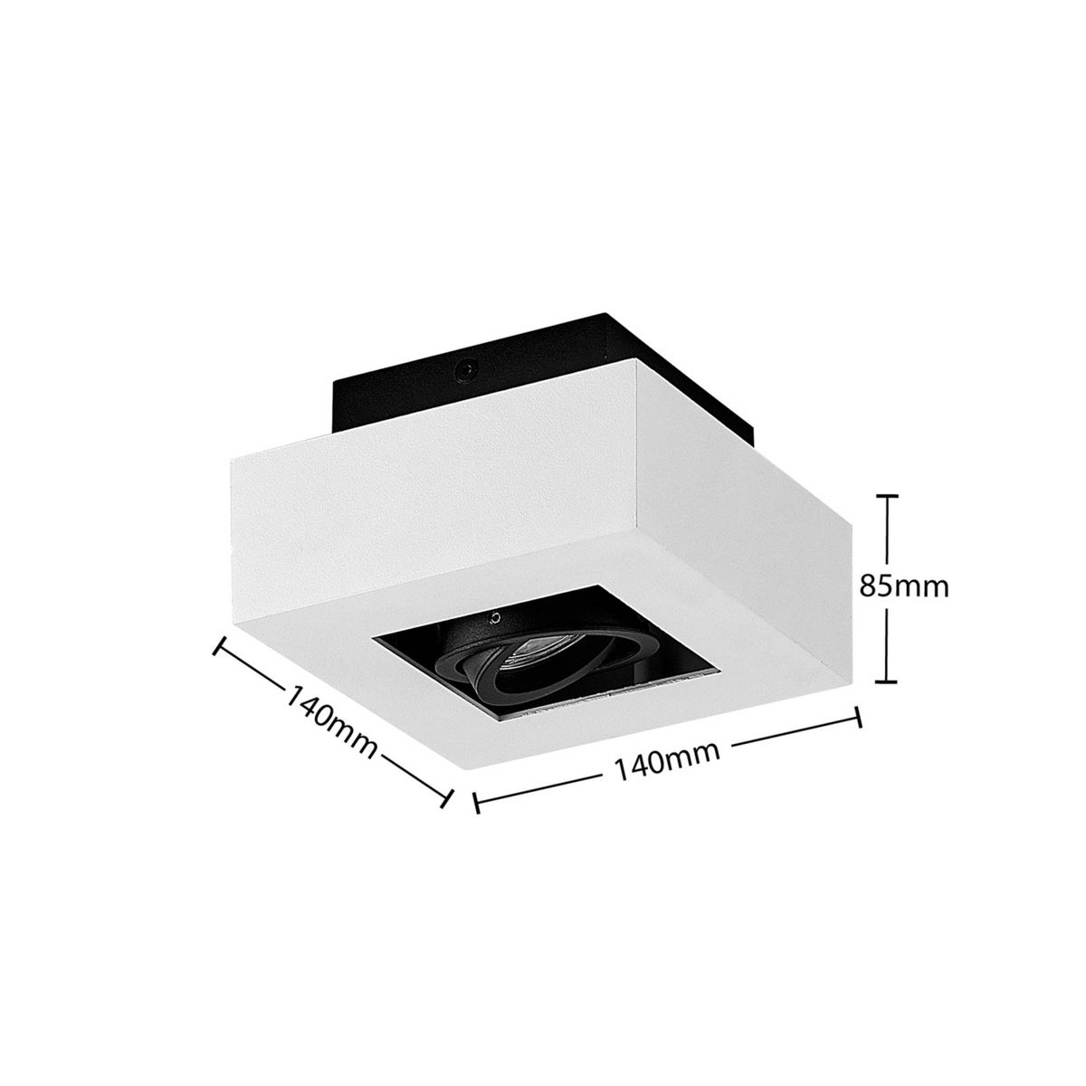 Spot en aluminium moderne, Vince blanc, ARCCHIO