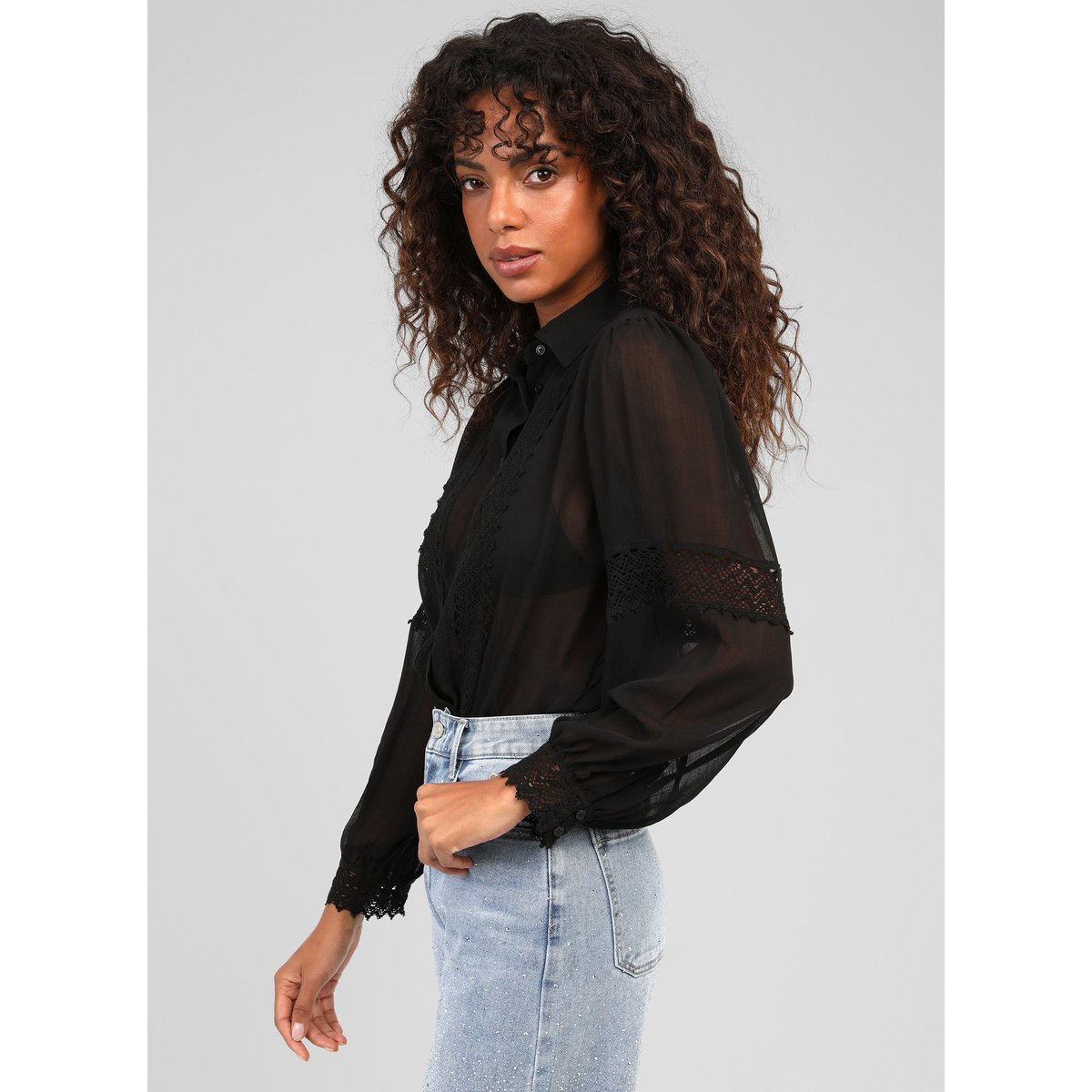 Chemise SIDONY noir, AN'GE