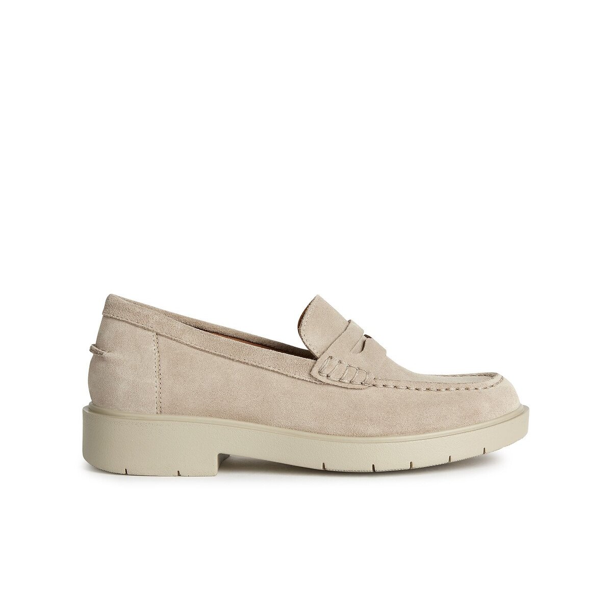Mocassins respirants en cuir Spherica EC1 beige, GEOX