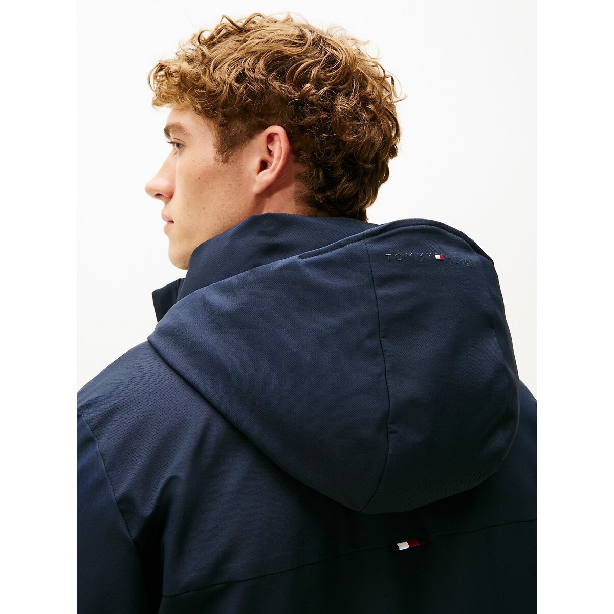 Technische jas met kap marineblauw, TOMMY HILFIGER