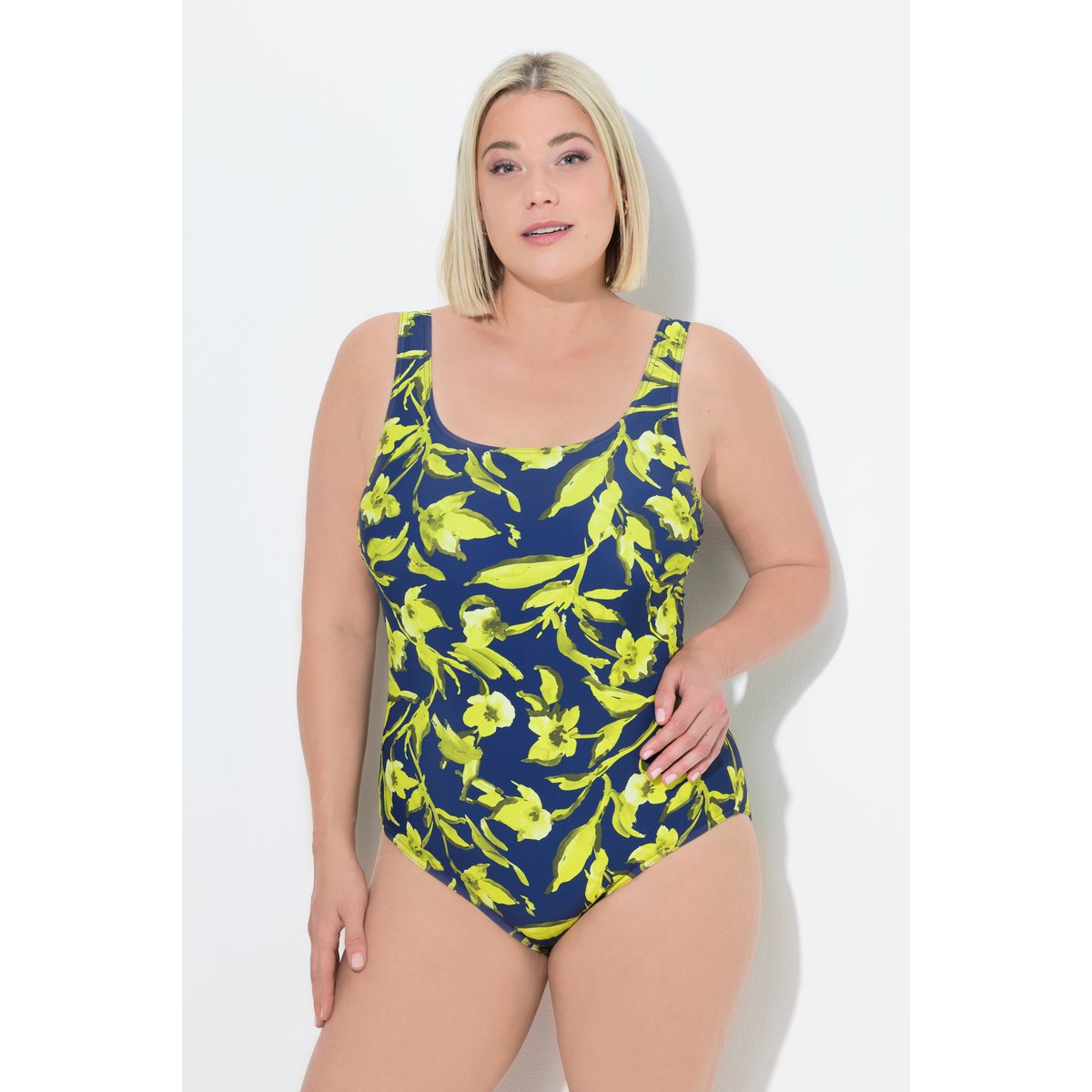 Maillot de bain sans bonnets souples marine, ULLA POPKEN
