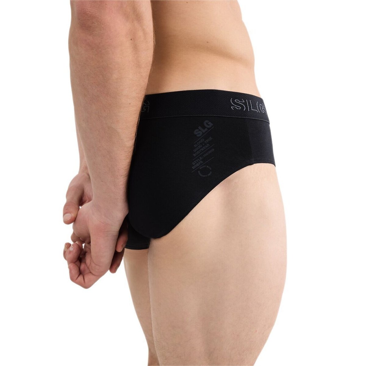 Lote de 2 cuecas, SLG BASE preto + cinzento, SLOGGI