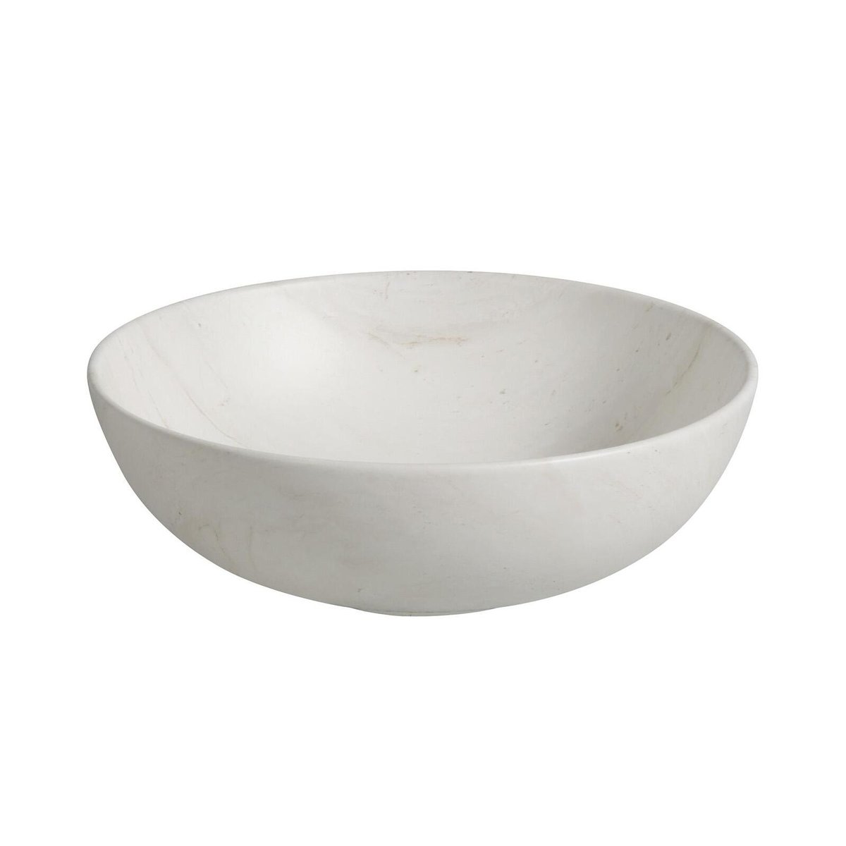 Vasque à poser ronde en céramique effet marbre beige 39,5cm ROMA beige, MOB IN