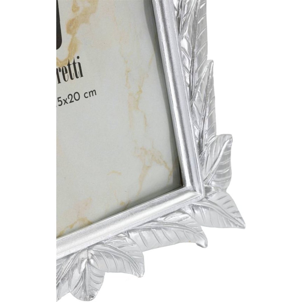 Cadre photo à feuilles sculptées GLAM argent, RECOLLECTION