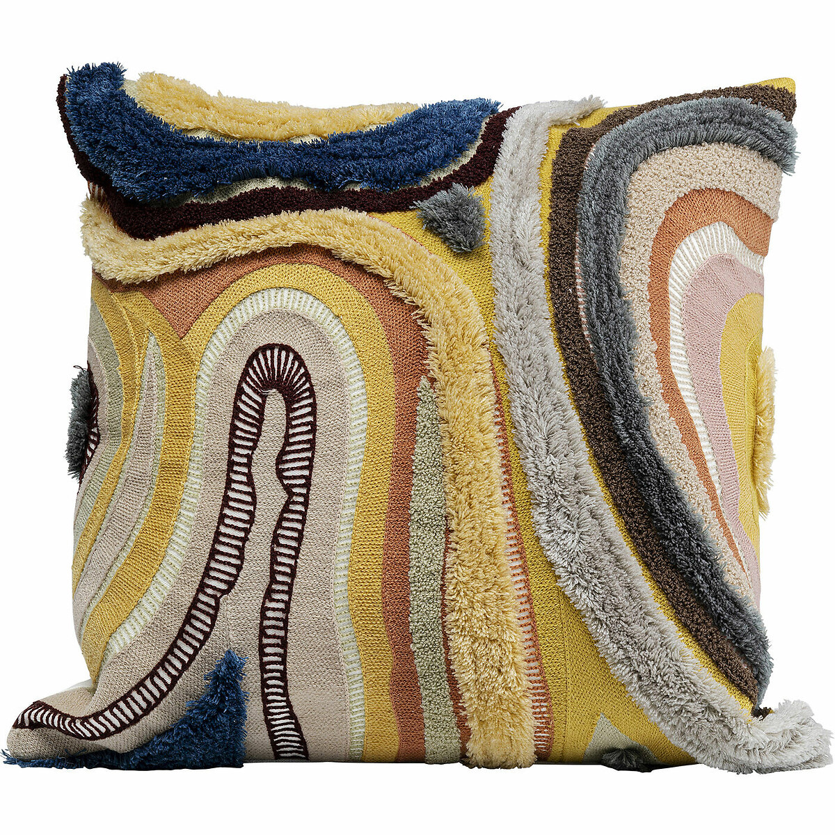 Coussin Lava marron 45x45cm multicolore, KARE DESIGN
