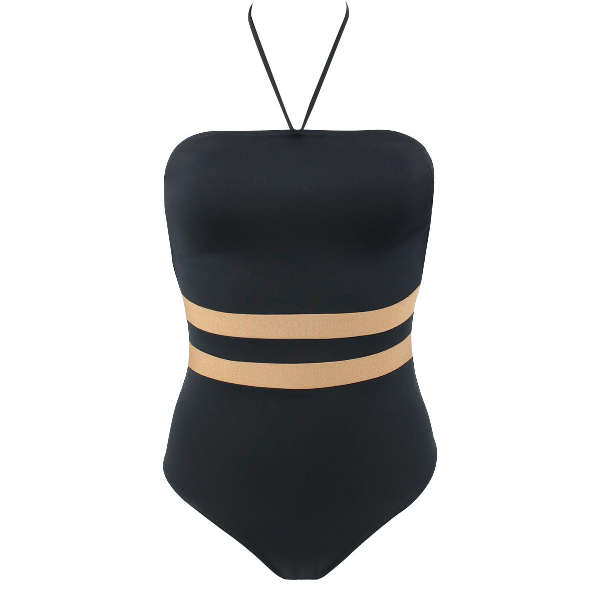 Maillot de bain 1 pièce bustier sculptant VENEZIA noir, JANINE ROBIN