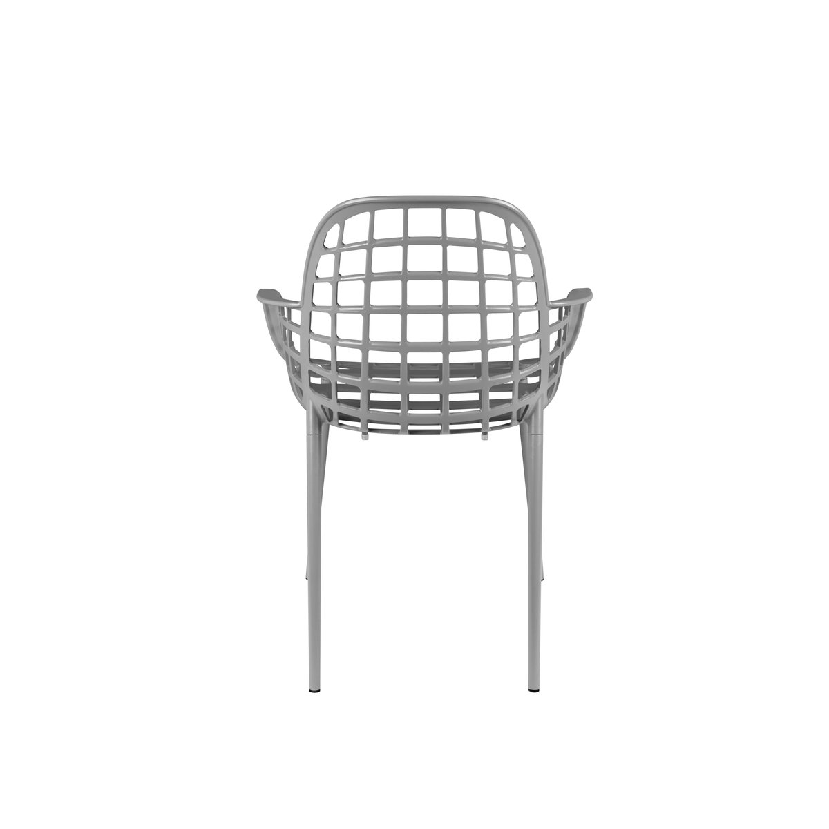 Chaise de jardin empilable en métal (lot de 2), ALBERT KUIP gris, ZUIVER