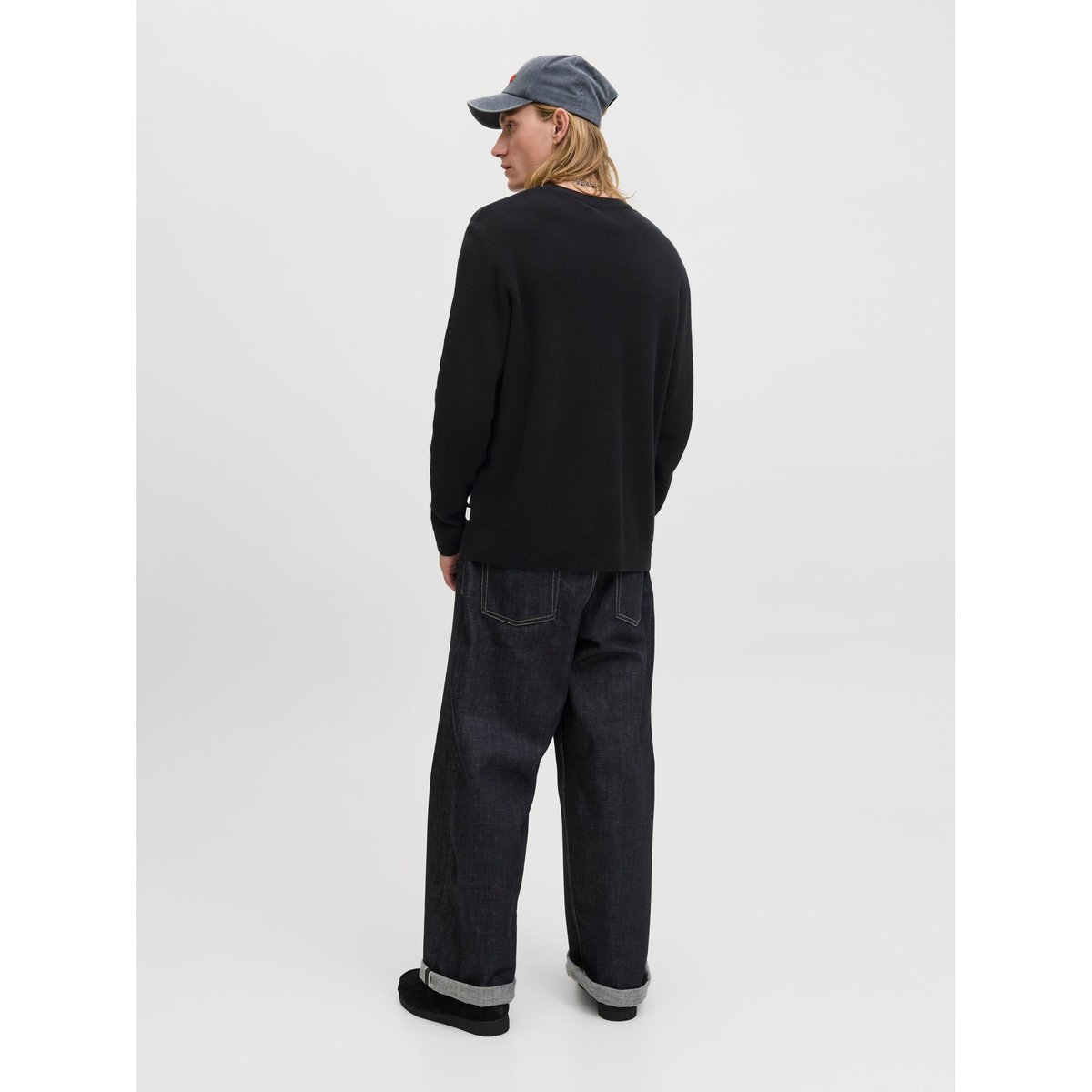 Pull En Maille noire - black, JACK & JONES
