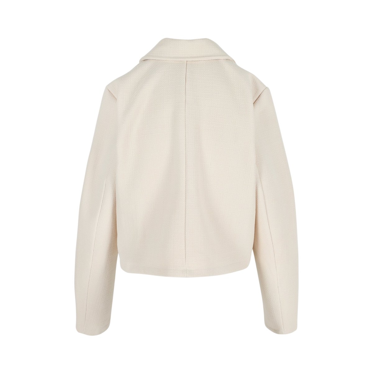 Veste en tweed avec boutons blanc vanille, LOLALIZA
