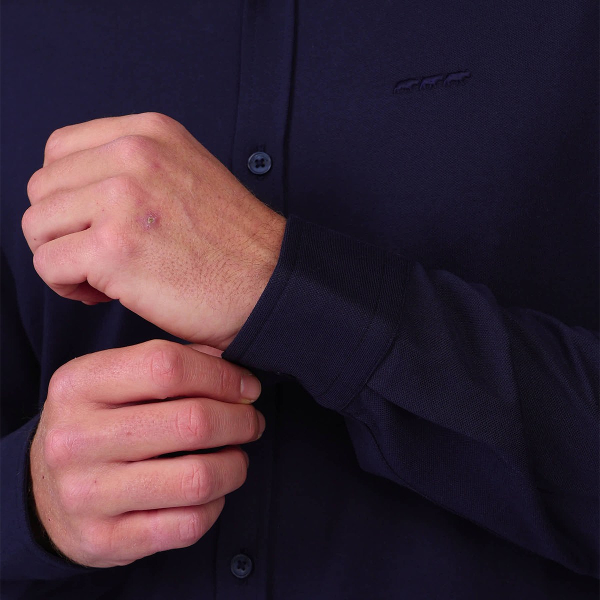 Chemise Gedeon bleu marine, MISE AU GREEN
