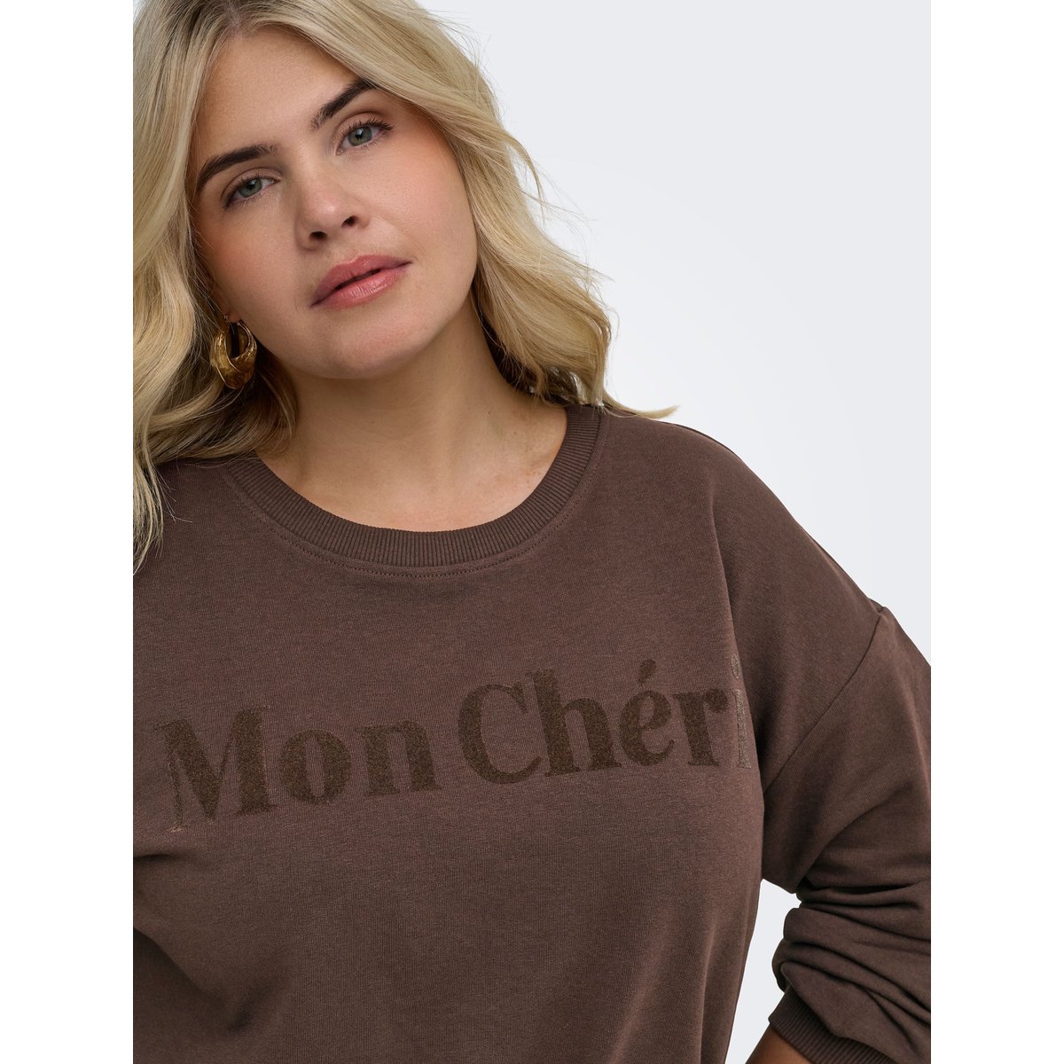 Sweat-Shirt coffee bean, ONLY CARMAKOMA