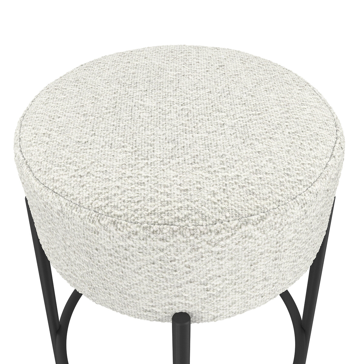 Aine Bouclé Barstool ivory, SO'HOME