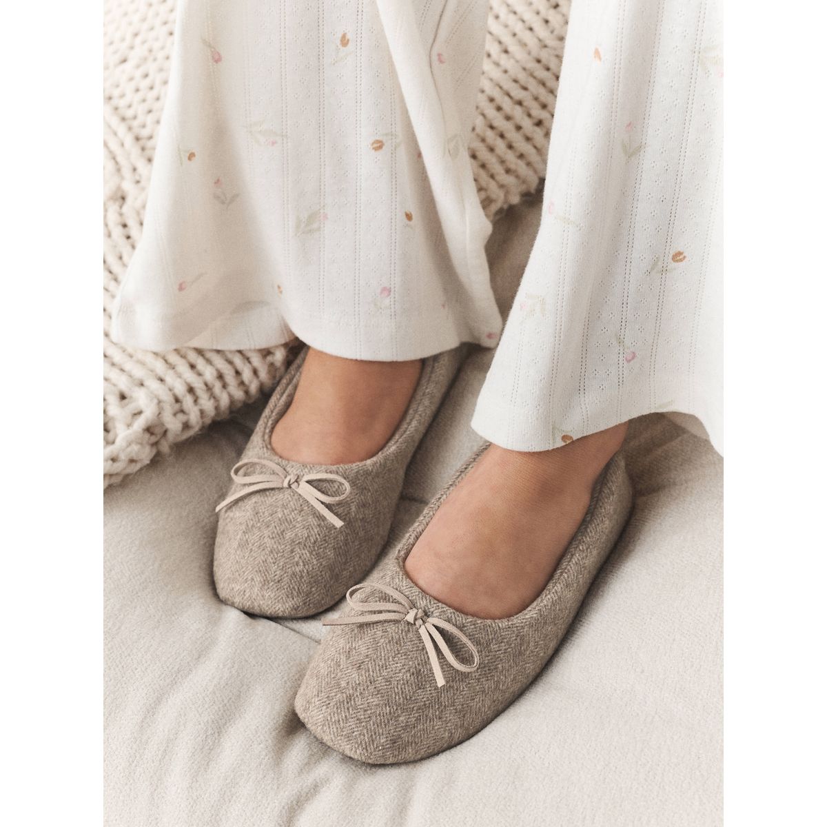 Chaussons ballerines mink/marron, NEXT