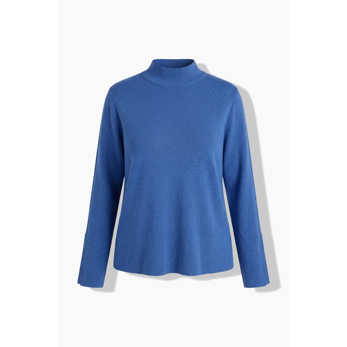 Pull col montant et fermeture zippée bleu azur, ULLA POPKEN