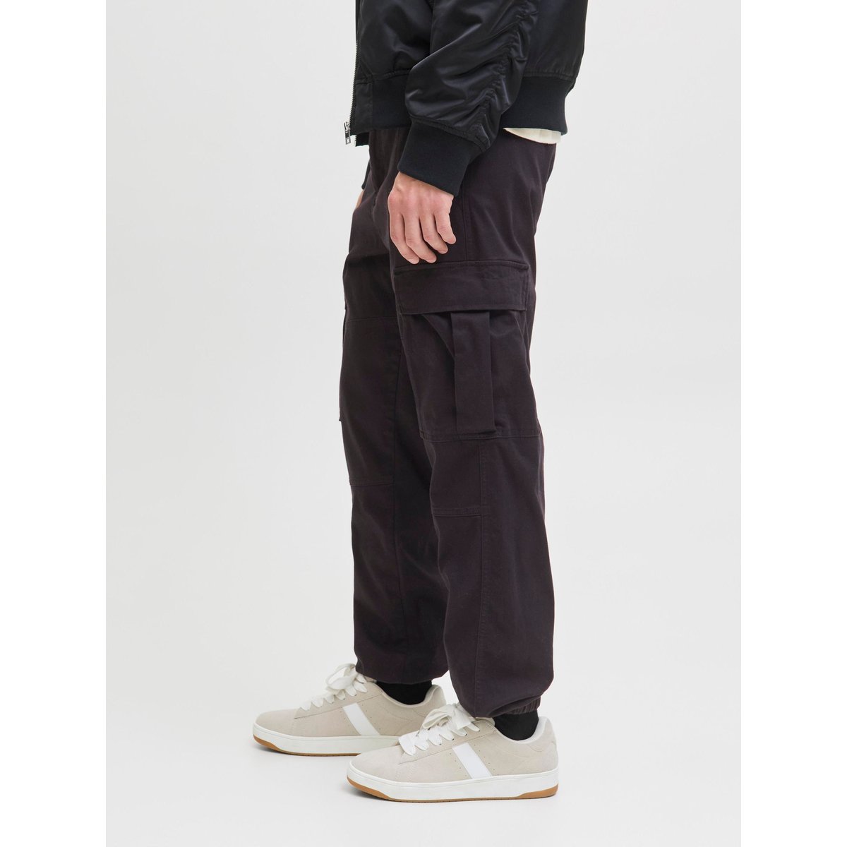 Pantalon Cargo black 1, JACK & JONES