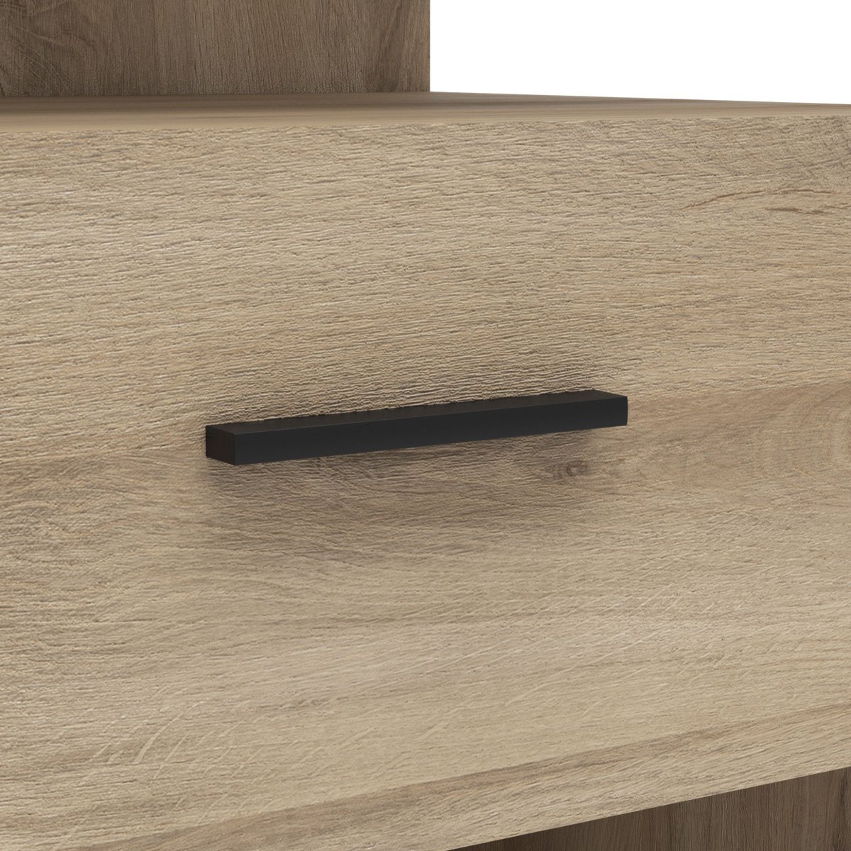 Dressing ouvert avec étagères et tiroirs bois clair, TERRE DE NUIT