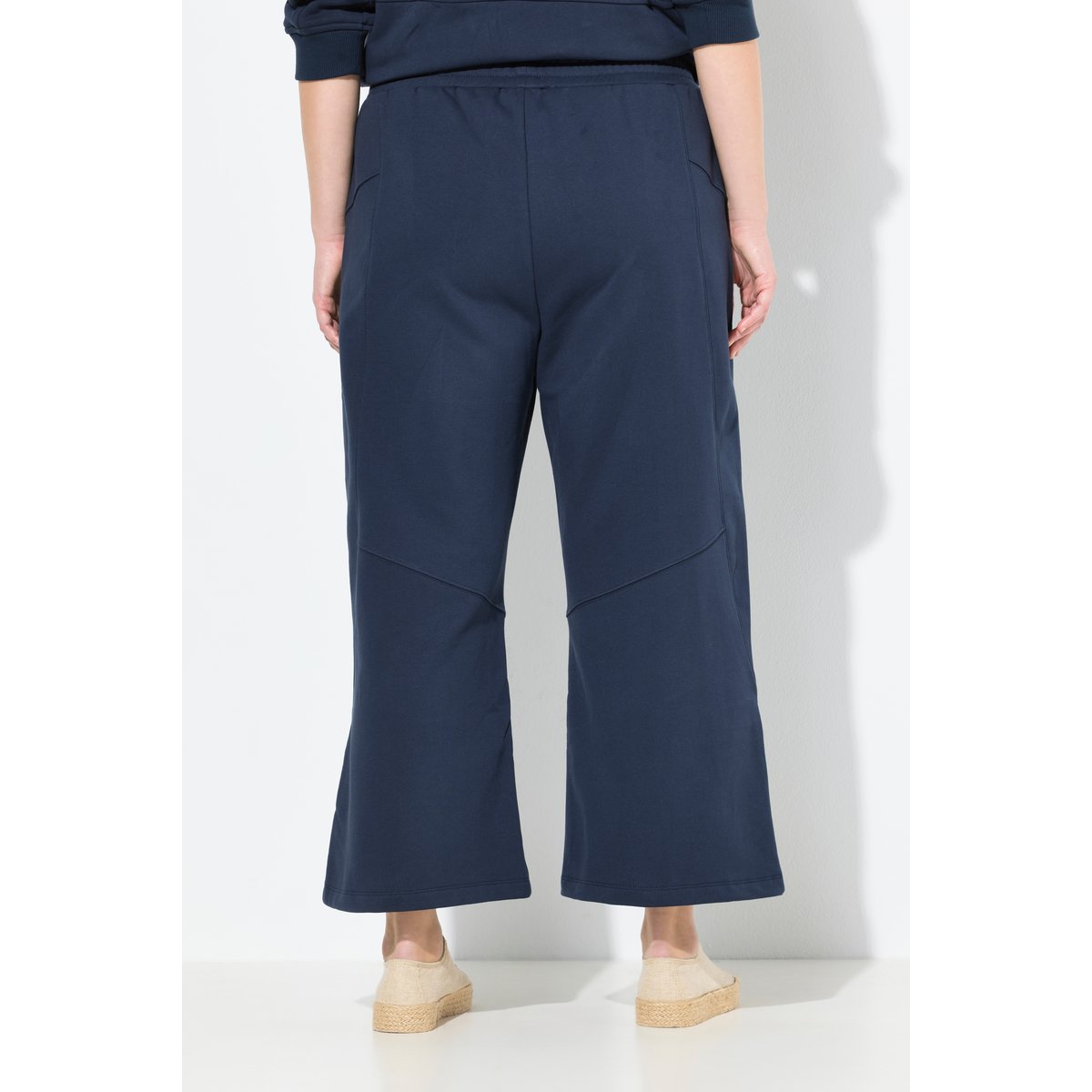 Jupe-culotte en molleton de coton bio marine, ULLA POPKEN
