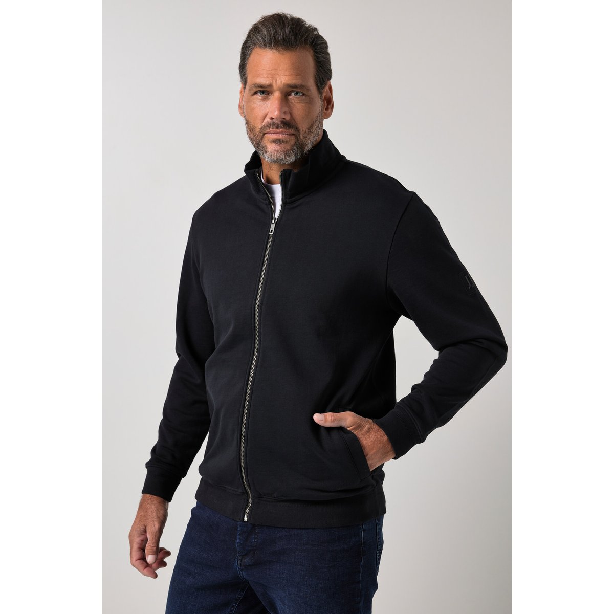 Veste en molleton noir, JP1880