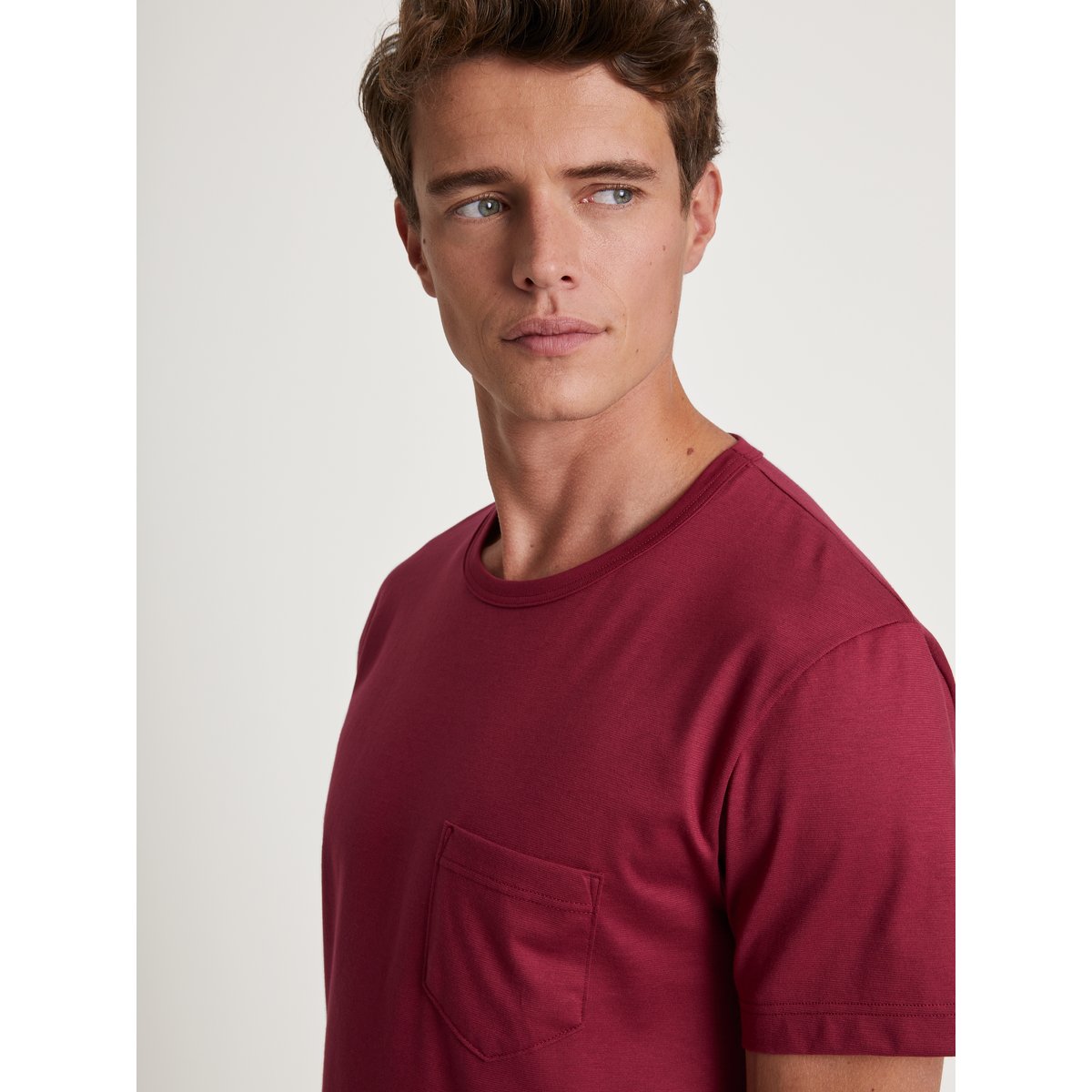 Pyjama court manches courtes Coton RELAX IMPRINT rouge mars, CALIDA