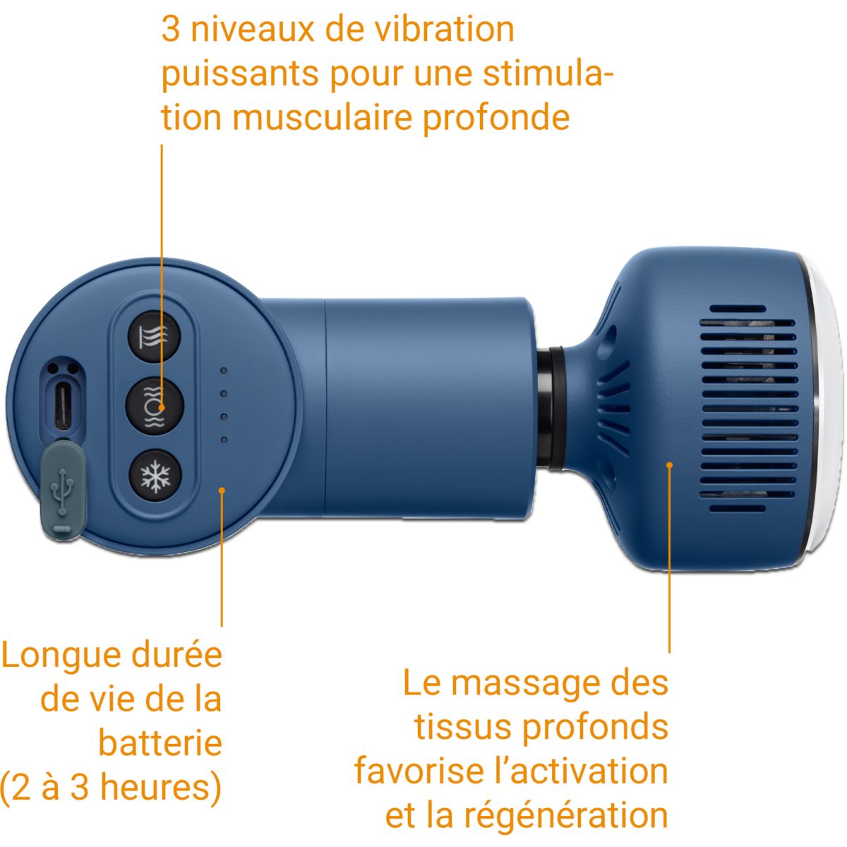 Pistolet de massage de massage MG 600 chaud et froid couleur unique, MEDISANA