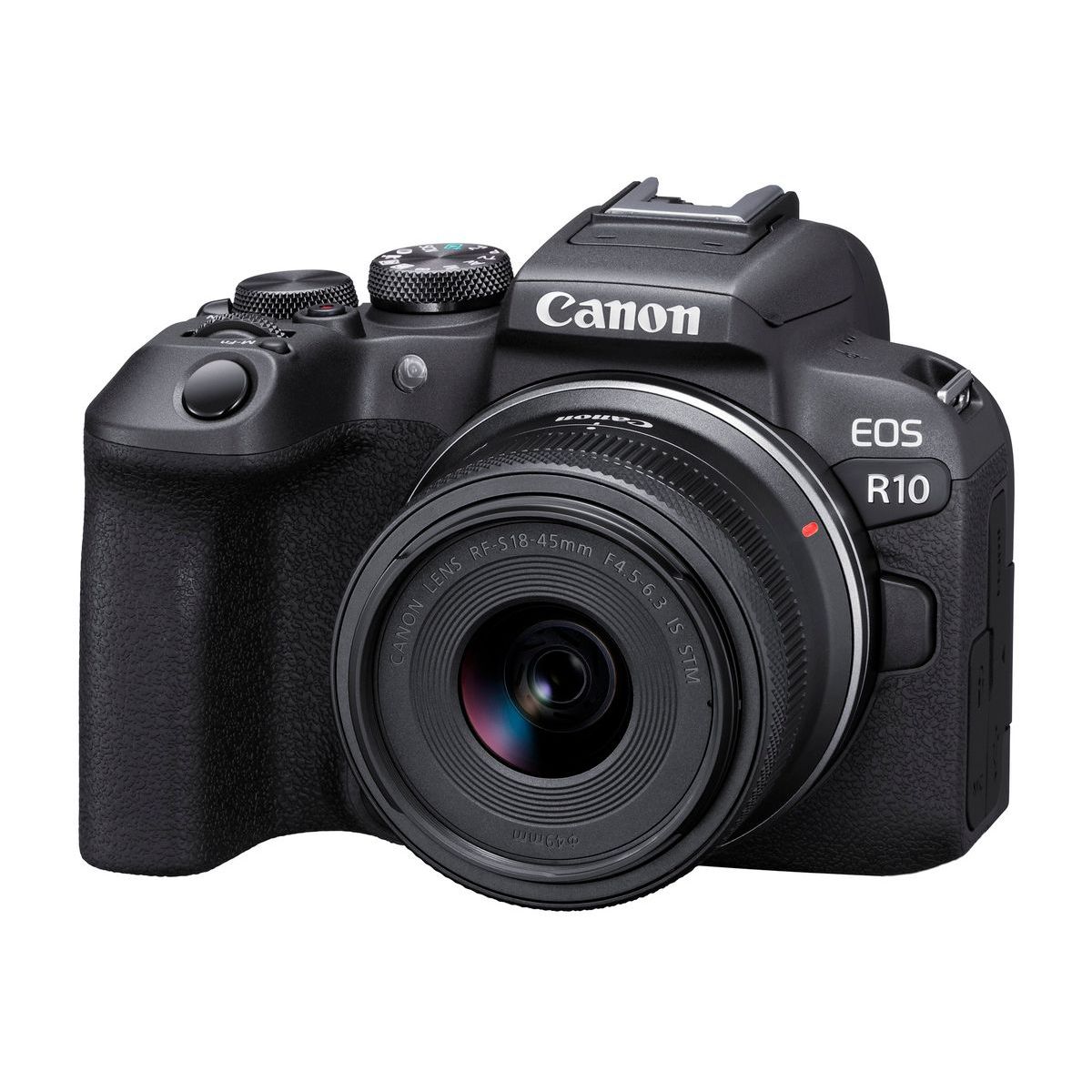 Appareil photo Hybride EOS R10 + RF-S 18-45mm F4.5-6.3 IS STM couleur unique, CANON