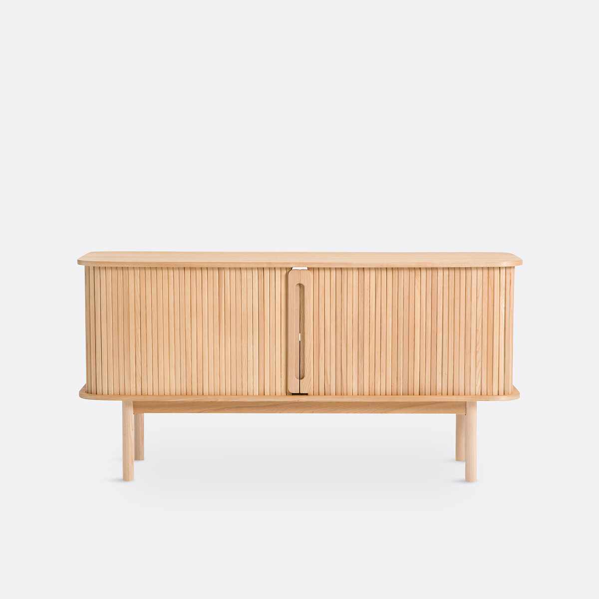 Buffet bas long 2 portes coulissantes, Wapong naturel, LA REDOUTE INTERIEURS