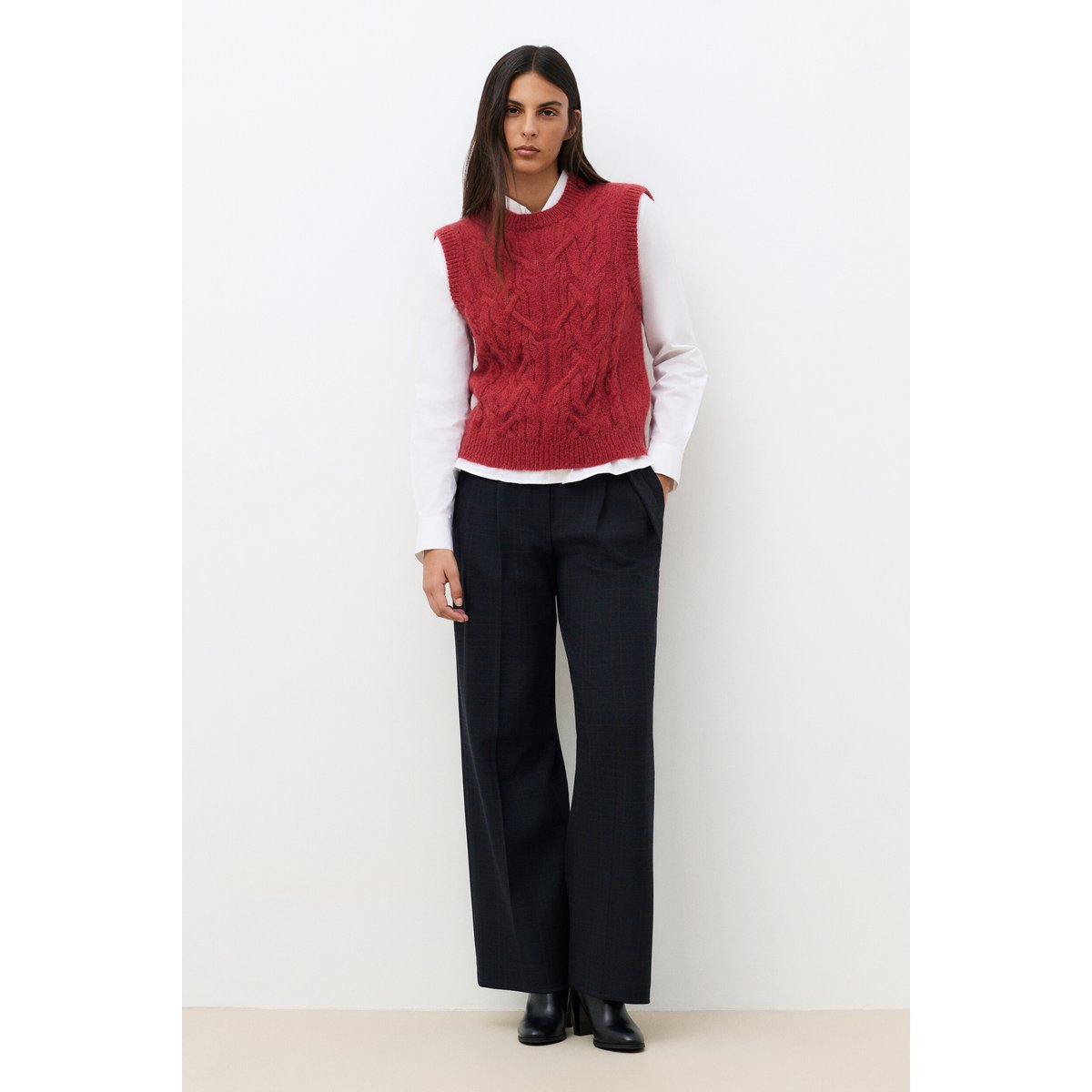 Pull sans manche MLUCIA bordeaux, CAROLL