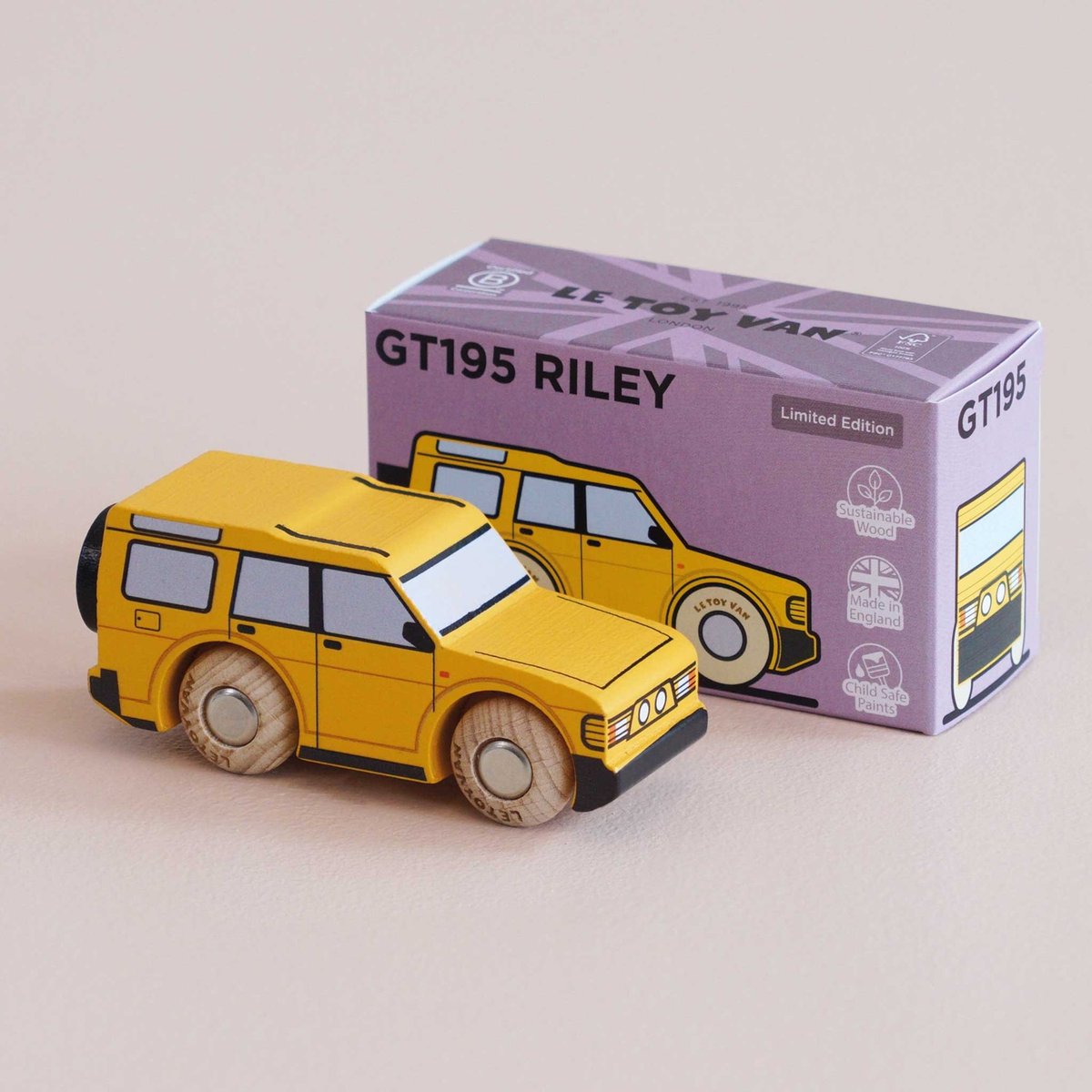 Voiture Riley No 35 jaune, LE TOY VAN