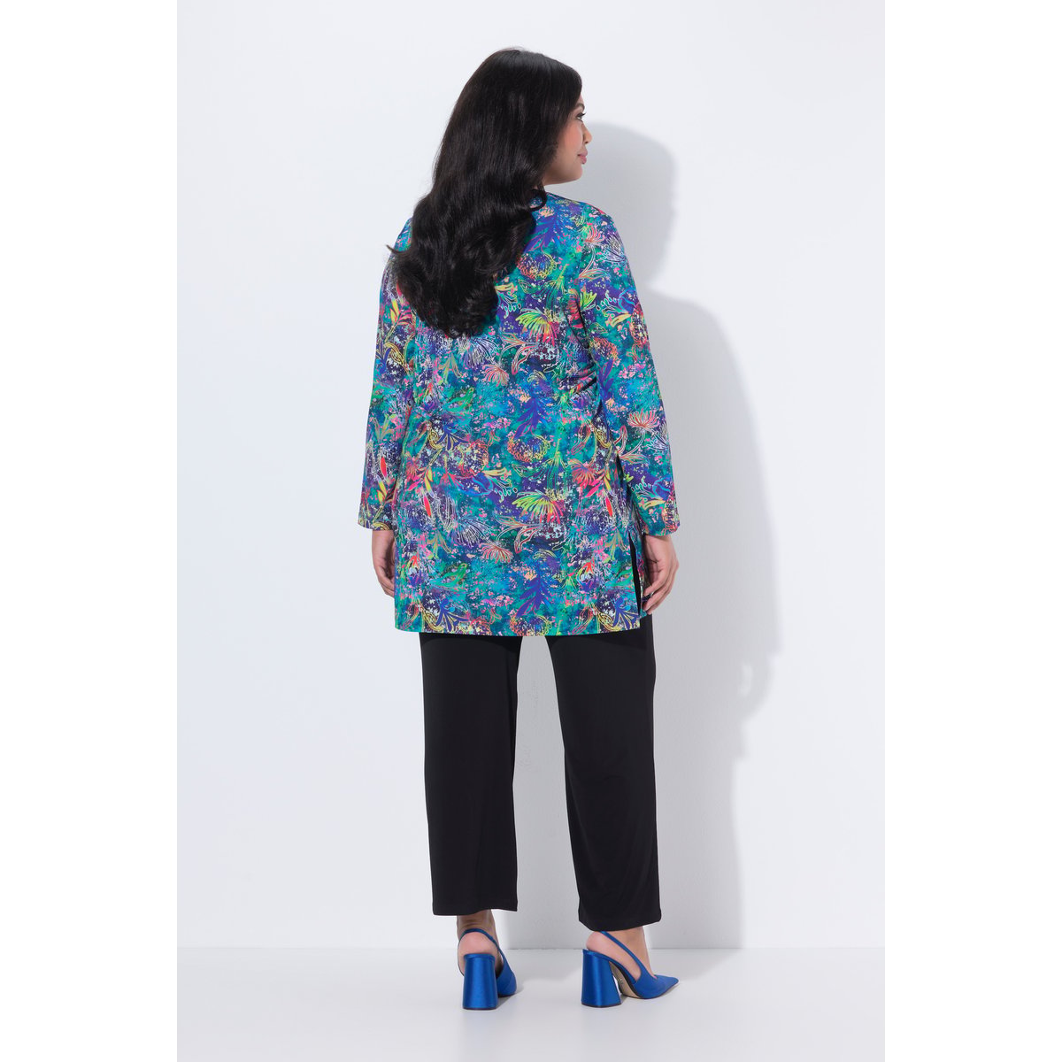Veste en jersey bleu azur, ULLA POPKEN