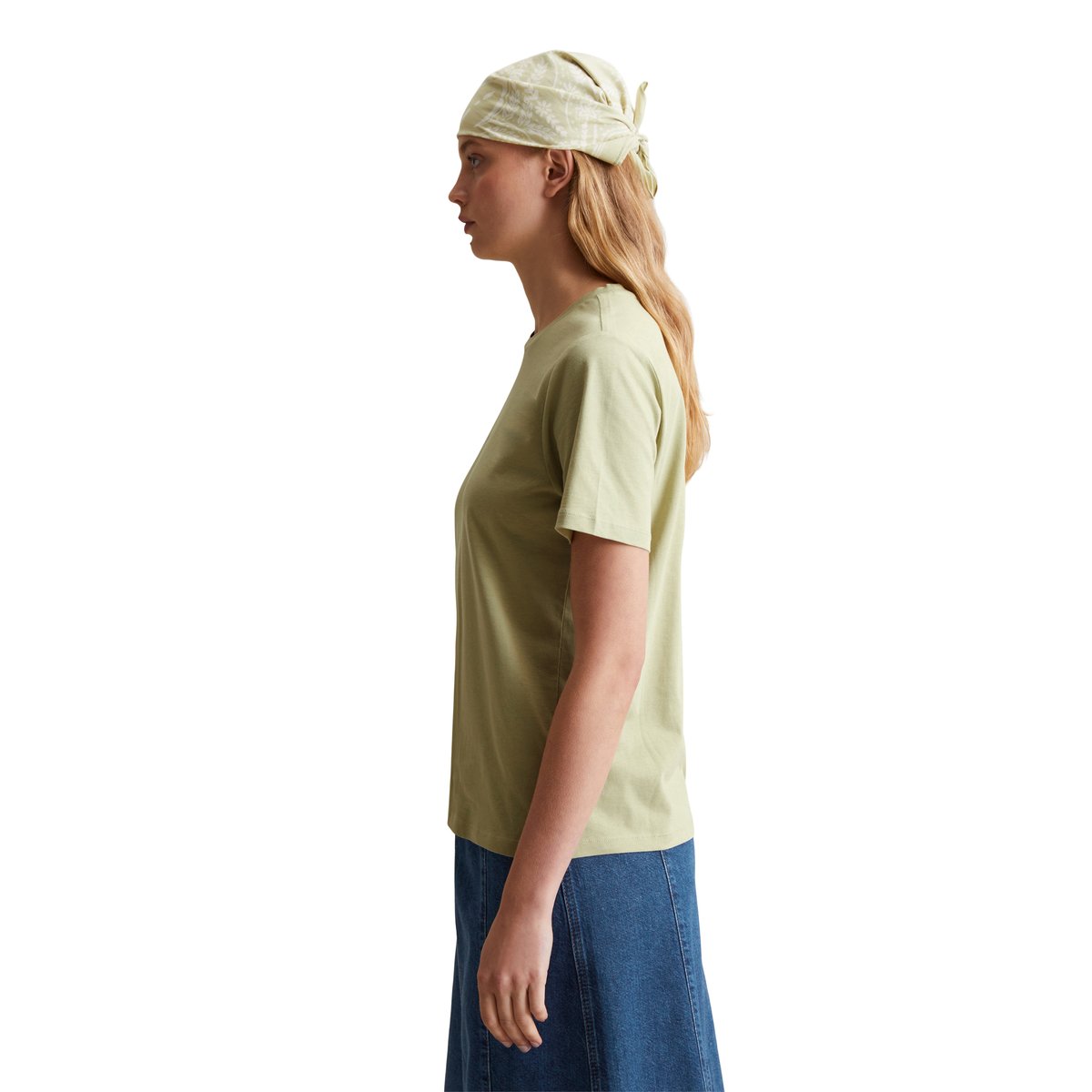 T-shirt DfC regular en coton organique vert, MARC O’POLO DENIM