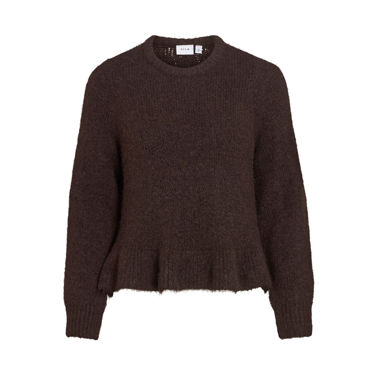 Pull En Maille marron - coffee bean1, VILA