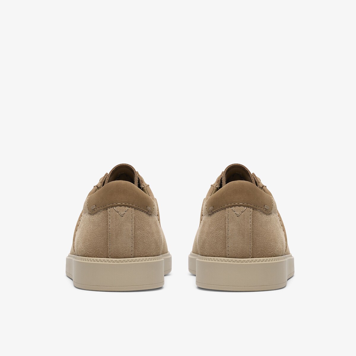 Baskets en cuir suédé Lockford Lace beige, CLARKS
